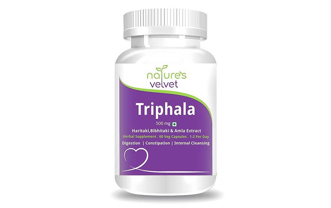 Nature's Velvet Triphala Haritaki, Bibhitaki & Amla Extract   Bottle  60 grams